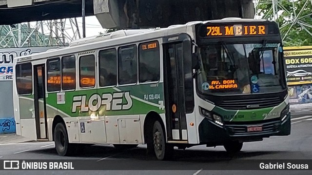Transportes Flores RJ 128.404 na cidade de Rio de Janeiro, Rio de Janeiro, Brasil, por Gabriel Sousa. Número da foto: #12698505.