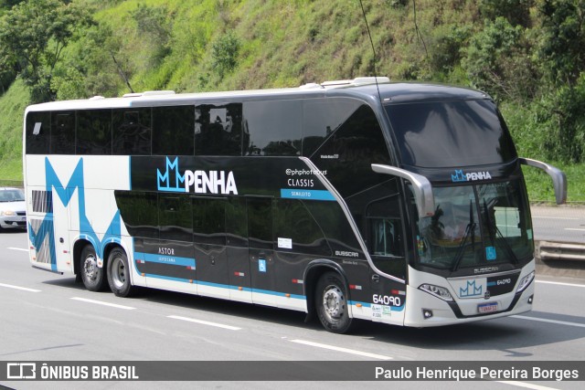Empresa de Ônibus Nossa Senhora da Penha 64090 na cidade de Piraí, Rio de Janeiro, Brasil, por Paulo Henrique Pereira Borges. Número da foto: #12698254.