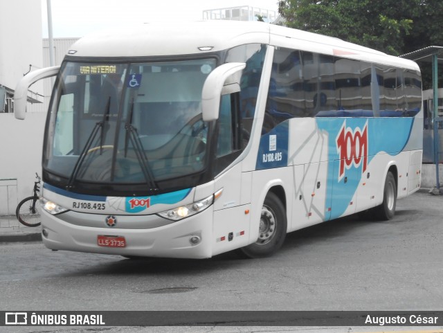 Auto Viação 1001 RJ 108.425 na cidade de Rio de Janeiro, Rio de Janeiro, Brasil, por Augusto César. Número da foto: #12698464.