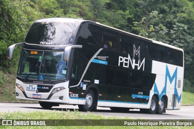 Empresa de Ônibus Nossa Senhora da Penha 63035 na cidade de Piraí, Rio de Janeiro, Brasil, por Paulo Henrique Pereira Borges. Número da foto: #12698243.