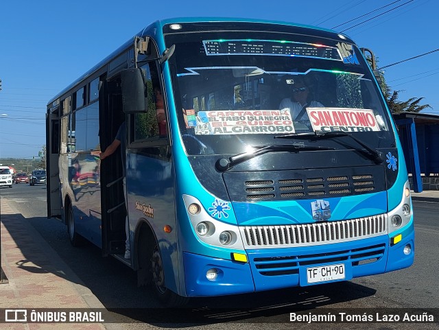 Taxibuses San Antonio 167 na cidade de El Tabo, San Antonio, Valparaíso, Chile, por Benjamín Tomás Lazo Acuña. Número da foto: #12698852.