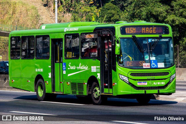 Transportes Santo Antônio RJ 161.183 na cidade de Duque de Caxias, Rio de Janeiro, Brasil, por Flávio Oliveira. Número da foto: #12696901.