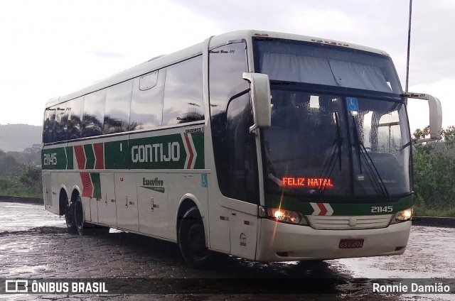 Empresa Gontijo de Transportes 21145 na cidade de São João Evangelista, Minas Gerais, Brasil, por Ronnie Damião. Número da foto: #12697425.