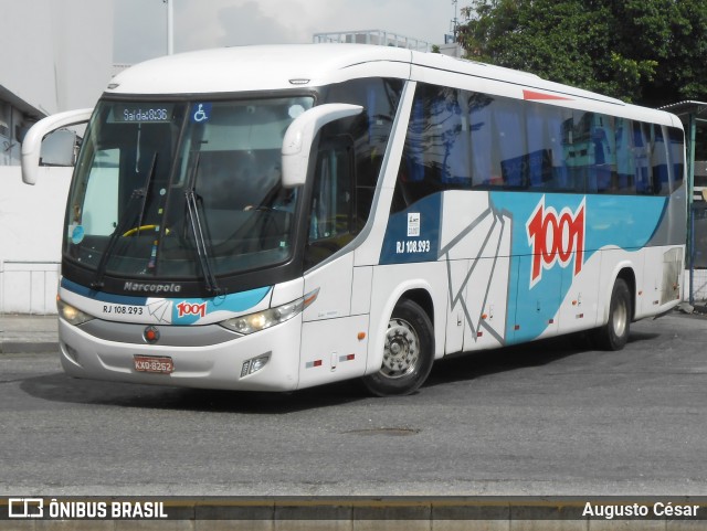 Auto Viação 1001 RJ 108.293 na cidade de Rio de Janeiro, Rio de Janeiro, Brasil, por Augusto César. Número da foto: #12698545.