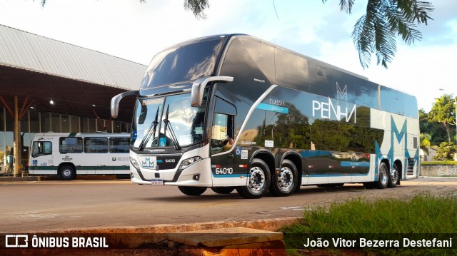 Empresa de Ônibus Nossa Senhora da Penha 64010 na cidade de Maringá, Paraná, Brasil, por João Vitor Bezerra Destefani. Número da foto: #12698483.