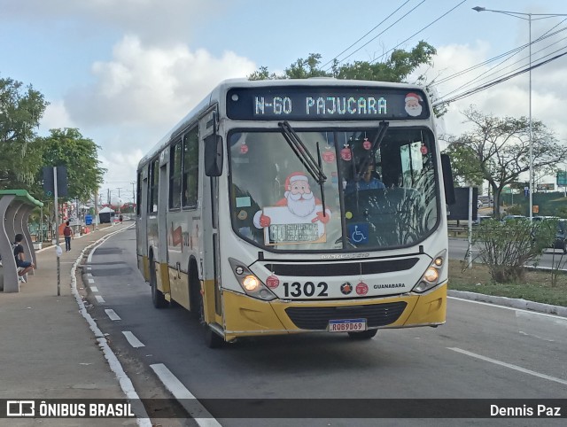 Transportes Guanabara 1302 na cidade de Natal, Rio Grande do Norte, Brasil, por Dennis Paz. Número da foto: #12697186.