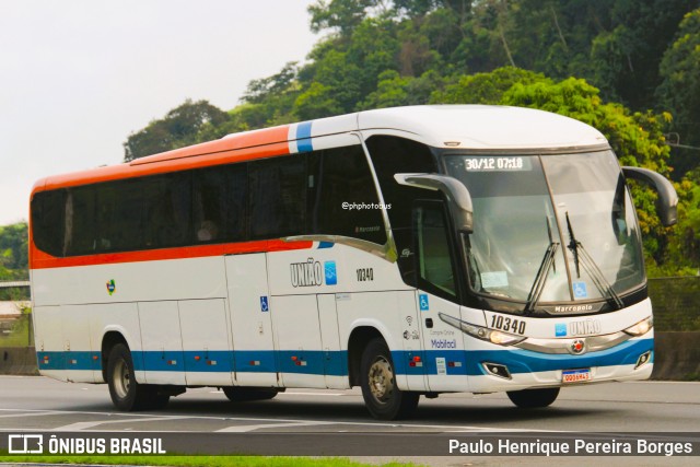 Expresso União 10340 na cidade de Piraí, Rio de Janeiro, Brasil, por Paulo Henrique Pereira Borges. Número da foto: #12698307.