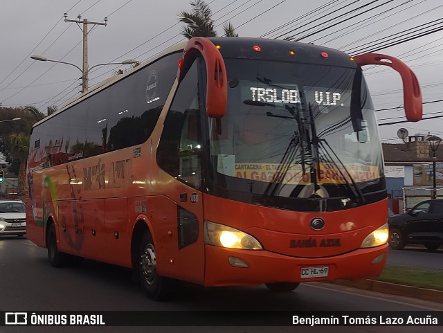 Empresa de Buses Bahia Azul 260 na cidade de El Tabo, San Antonio, Valparaíso, Chile, por Benjamín Tomás Lazo Acuña. Número da foto: #12698971.