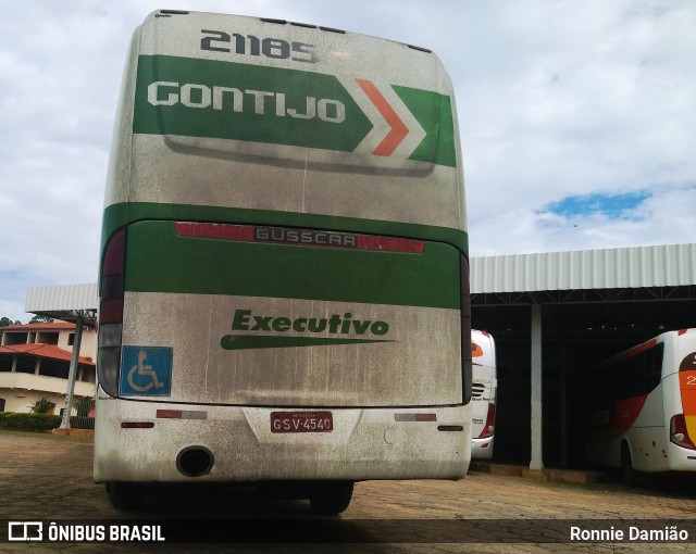 Empresa Gontijo de Transportes 21185 na cidade de São João Evangelista, Minas Gerais, Brasil, por Ronnie Damião. Número da foto: #12697828.