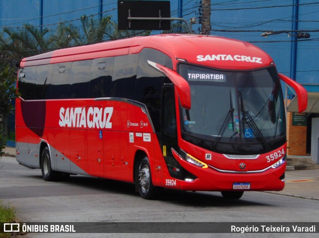Viação Santa Cruz 35924 na cidade de São Paulo, São Paulo, Brasil, por Rogério Teixeira Varadi. Número da foto: #12697263.