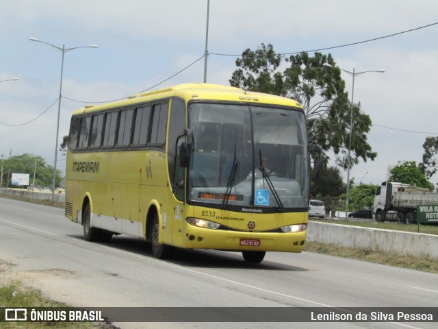 Viação Itapemirim 8533 na cidade de Caruaru, Pernambuco, Brasil, por Lenilson da Silva Pessoa. Número da foto: #12698146.