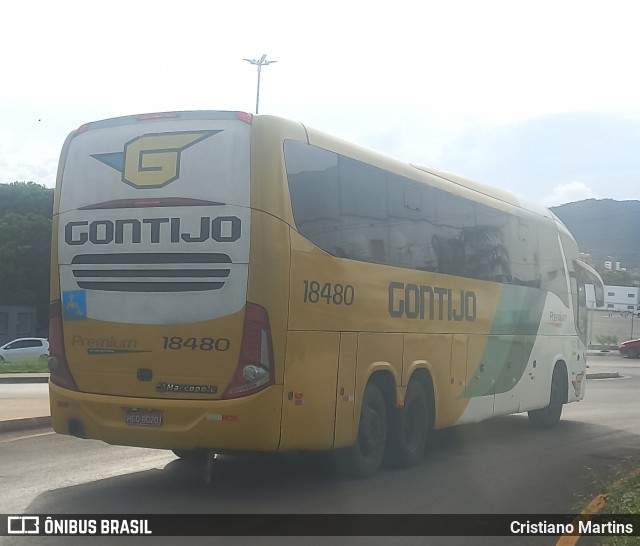 Empresa Gontijo de Transportes 18480 na cidade de Montes Claros, Minas Gerais, Brasil, por Cristiano Martins. Número da foto: #12697301.