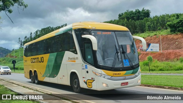 Empresa Gontijo de Transportes 21610 na cidade de Leopoldina, Minas Gerais, Brasil, por Rômulo Almeida. Número da foto: #12696236.