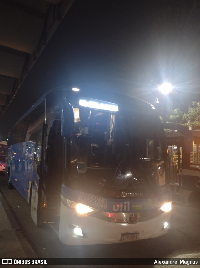 UTIL - União Transporte Interestadual de Luxo 9902 na cidade de Rio de Janeiro, Rio de Janeiro, Brasil, por Alexandre  Magnus. Número da foto: #12697794.