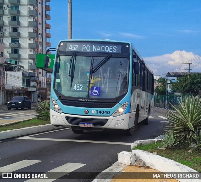 Vega Manaus Transporte 1024040 na cidade de Manaus, Amazonas, Brasil, por MATHEUS RICHARD. Número da foto: #12696935.
