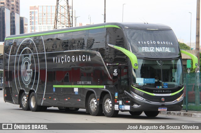 Viação Garcia 98001 na cidade de São Paulo, São Paulo, Brasil, por José Augusto de Souza Oliveira. Número da foto: #12697574.