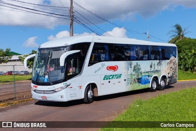 Eucatur - Empresa União Cascavel de Transportes e Turismo 4701 na cidade de Cascavel, Paraná, Brasil, por Carlos Campos. Número da foto: #12695755.