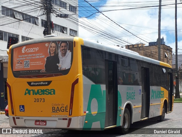 Anversa Transporte Coletivo 2073 na cidade de Bagé, Rio Grande do Sul, Brasil, por Daniel Girald. Número da foto: #12695967.