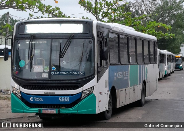 Transportes Campo Grande D53533 na cidade de Rio de Janeiro, Rio de Janeiro, Brasil, por Gabriel Conceição. Número da foto: #12698717.