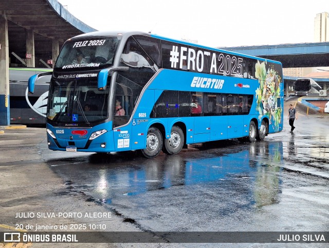 Eucatur - Empresa União Cascavel de Transportes e Turismo 6025 na cidade de Porto Alegre, Rio Grande do Sul, Brasil, por JULIO SILVA. Número da foto: #12750141.
