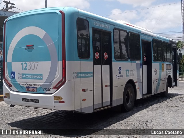 Auto Viação São José 12307 na cidade de Fortaleza, Ceará, Brasil, por Lucas Caetano. Número da foto: #12750760.