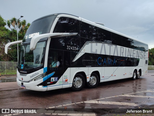 Auto Viação Catarinense 324334 na cidade de Curitiba, Paraná, Brasil, por Jeferson Brant. Número da foto: #12751533.