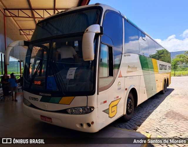 Empresa Gontijo de Transportes 17280 na cidade de Itaobim, Minas Gerais, Brasil, por Andre Santos de Moraes. Número da foto: #12750042.
