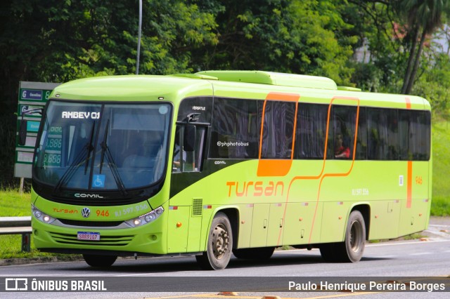 Tursan - Turismo Santo André 946 na cidade de Barra do Piraí, Rio de Janeiro, Brasil, por Paulo Henrique Pereira Borges. Número da foto: #12751443.