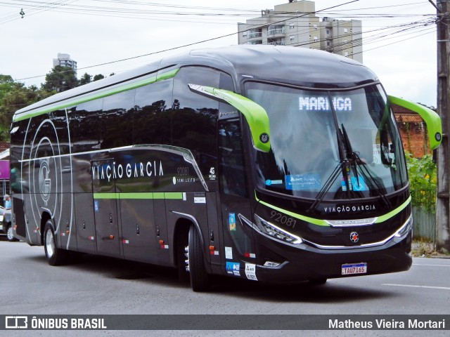Viação Garcia 92081 na cidade de Joinville, Santa Catarina, Brasil, por Matheus Vieira Mortari. Número da foto: #12750201.