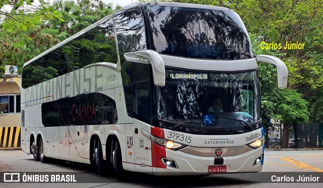 Auto Viação Catarinense 319315 na cidade de São Paulo, São Paulo, Brasil, por Carlos Júnior. Número da foto: #12749718.