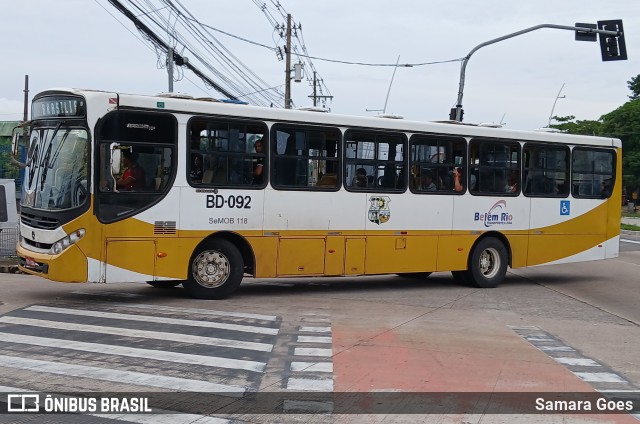 Belém Rio Transportes BD-092 na cidade de Belém, Pará, Brasil, por Samara Goes. Número da foto: #12750057.