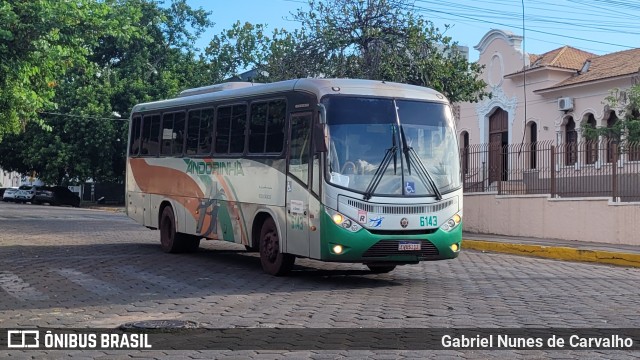 Empresa de Transportes Andorinha 6143 na cidade de Corumbá, Mato Grosso do Sul, Brasil, por Gabriel Nunes de Carvalho. Número da foto: #12751163.