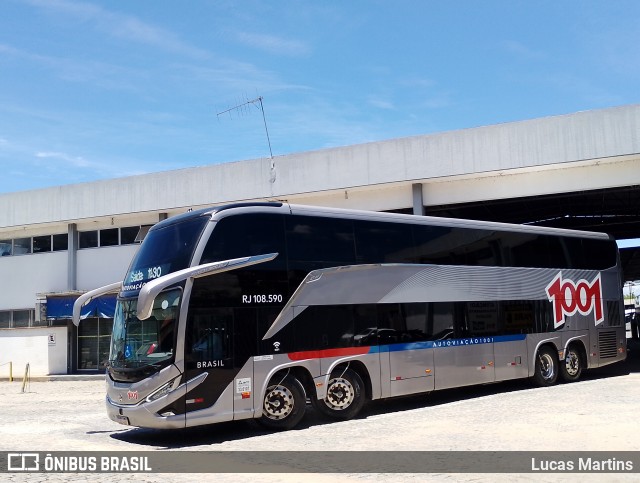 Auto Viação 1001 RJ 108.590 na cidade de Campos dos Goytacazes, Rio de Janeiro, Brasil, por Lucas Martins. Número da foto: #12750569.