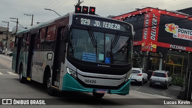 Auto Viação Urubupungá 00420 na cidade de Osasco, São Paulo, Brasil, por Lucas Kevin. Número da foto: #12749774.