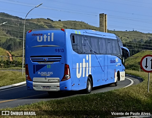 UTIL - União Transporte Interestadual de Luxo 9813 na cidade de Aparecida, São Paulo, Brasil, por Vicente de Paulo Alves. Número da foto: #12749962.