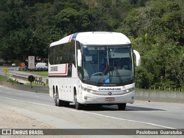 Auto Viação Catarinense 3014 na cidade de Garuva, Santa Catarina, Brasil, por Paulobuss  Guaratuba. Número da foto: #12752419.
