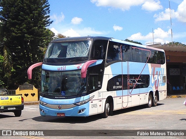 UTIL - União Transporte Interestadual de Luxo 13905 na cidade de Três Corações, Minas Gerais, Brasil, por Fábio Mateus Tibúrcio. Número da foto: #12752448.