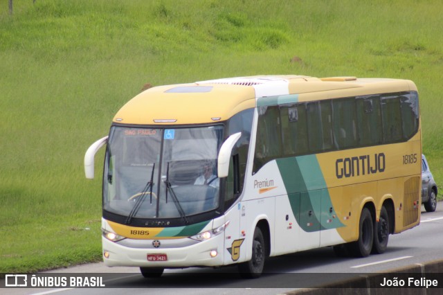 Empresa Gontijo de Transportes 18185 na cidade de Canas, São Paulo, Brasil, por João Felipe. Número da foto: #12749673.