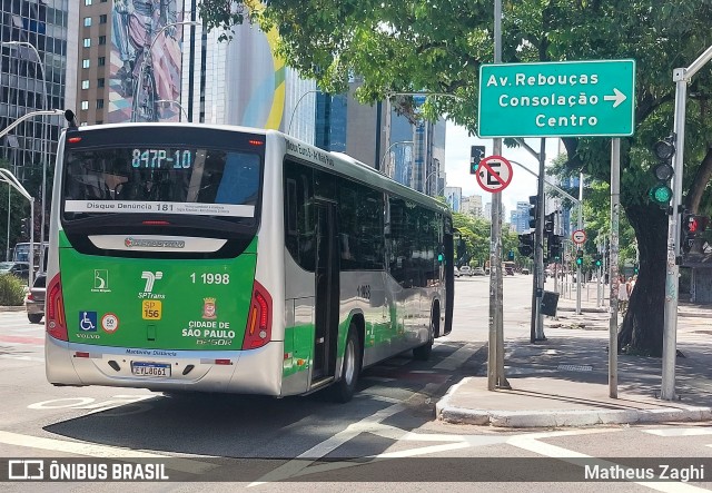 Viação Santa Brígida 1 1998 na cidade de São Paulo, São Paulo, Brasil, por Matheus Zaghi. Número da foto: #12749897.