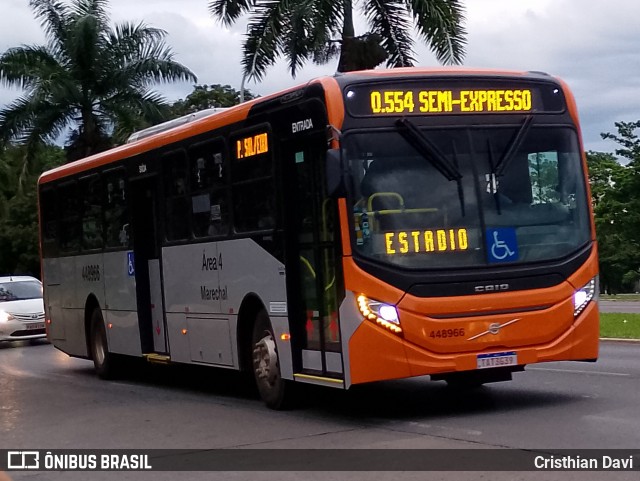 Auto Viação Marechal Brasília 448966 na cidade de Brasília, Distrito Federal, Brasil, por Cristhian Davi. Número da foto: #12750114.