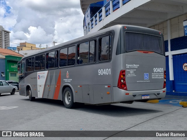 Empresa de Ônibus Pássaro Marron 90401 na cidade de Aparecida, São Paulo, Brasil, por Daniel Ramos. Número da foto: #12749355.