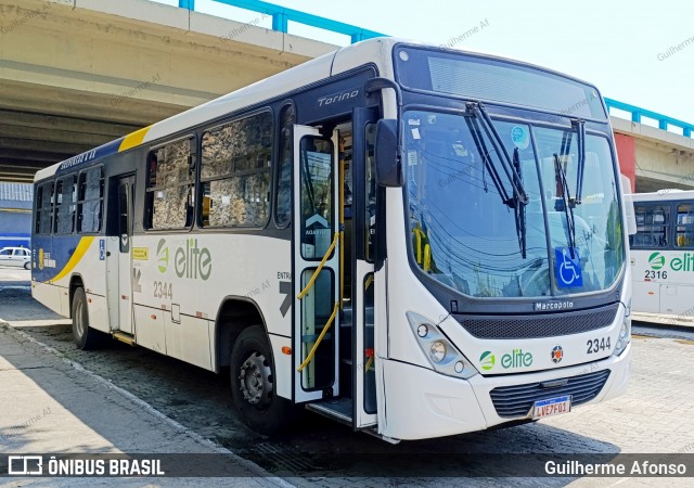 Viação Elite 2344 na cidade de Volta Redonda, Rio de Janeiro, Brasil, por Guilherme Afonso. Número da foto: #12751965.