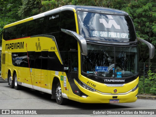 Viação Nova Itapemirim 41146 na cidade de São Paulo, São Paulo, Brasil, por Gabriel Oliveira Caldas da Nobrega. Número da foto: #12750086.