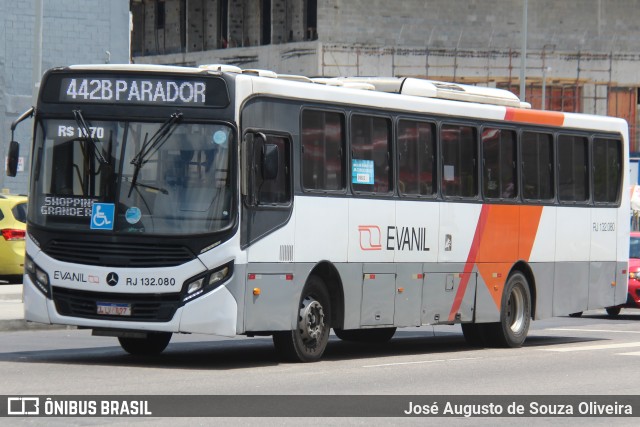 Evanil Transportes e Turismo RJ 132.080 na cidade de Rio de Janeiro, Rio de Janeiro, Brasil, por José Augusto de Souza Oliveira. Número da foto: #12751986.
