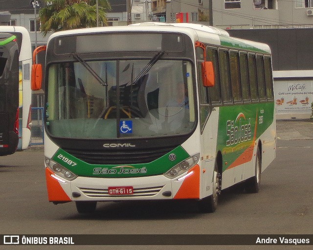 Empresa Auto Viação São José 21987 na cidade de Criciúma, Santa Catarina, Brasil, por Andre Vasques. Número da foto: #12751113.