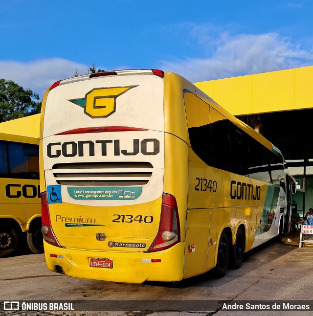 Empresa Gontijo de Transportes 21340 na cidade de Perdões, Minas Gerais, Brasil, por Andre Santos de Moraes. Número da foto: #12751854.