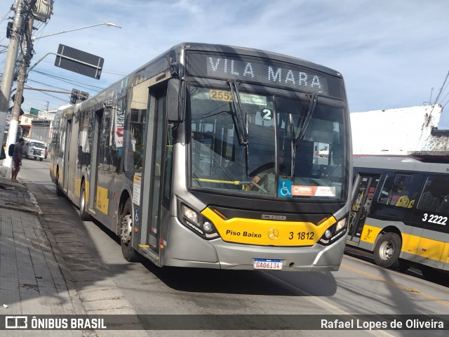 Viação Metrópole Paulista - Zona Leste 3 1812 na cidade de São Paulo, São Paulo, Brasil, por Rafael Lopes de Oliveira. Número da foto: #12750554.