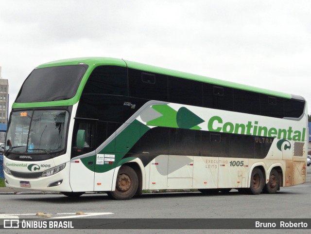 Viação Continental de Transportes 1005 na cidade de São Paulo, São Paulo, Brasil, por Bruno  Roberto. Número da foto: #12755061.