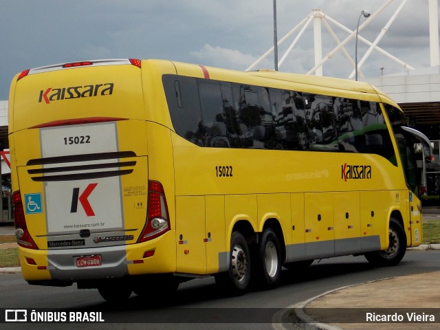Kaissara - Viação Caiçara 15022 na cidade de Brasília, Distrito Federal, Brasil, por Ricardo Vieira. Número da foto: #12753765.