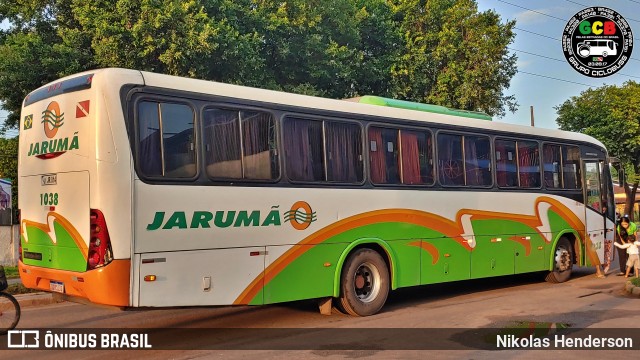 Jarumã Transportes Rodofluvial 1038 na cidade de Abaetetuba, Pará, Brasil, por Nikolas Henderson. Número da foto: #12754037.